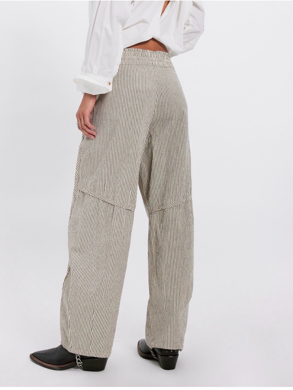 NWOT Free People Something Good Pull On Barrel Pants - Picture 3 of 5